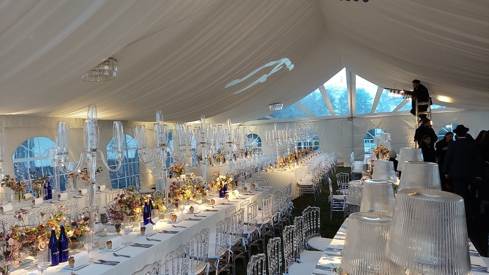 Beautiful tent setup